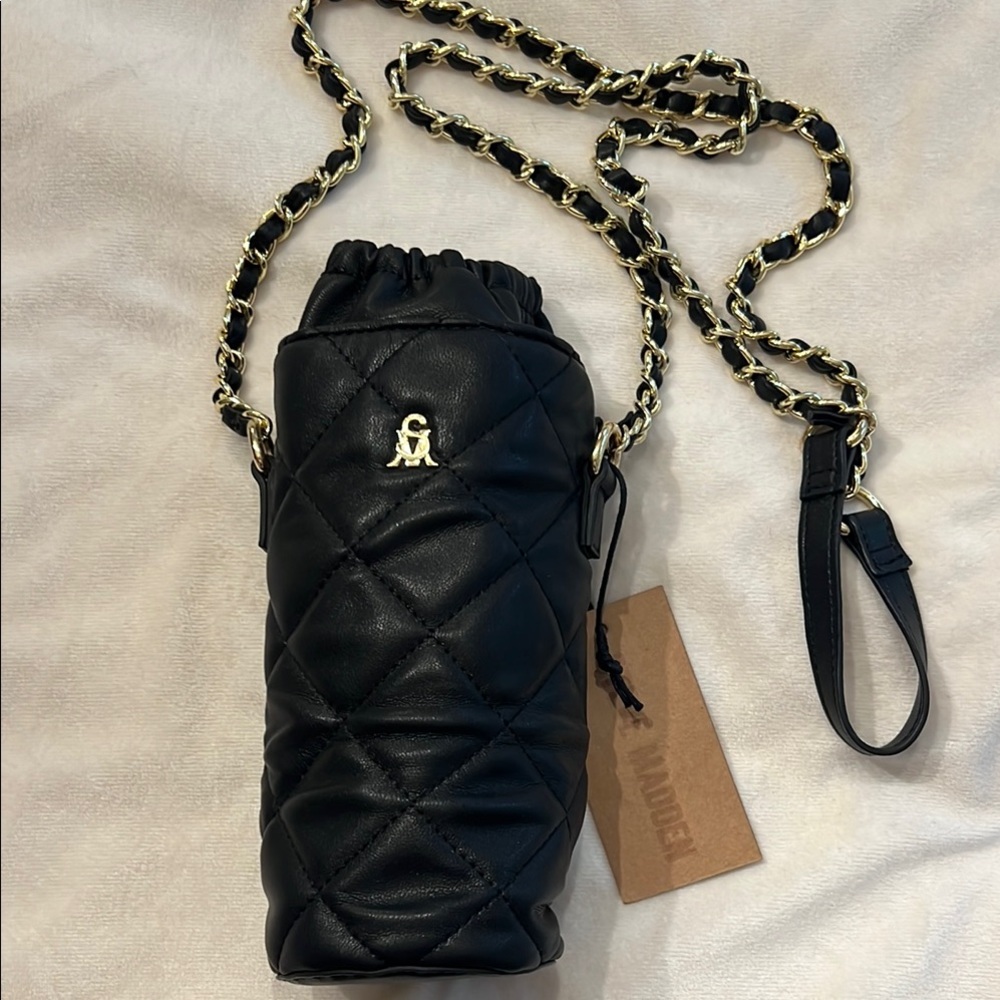 Steve Madden quilted bottle bag